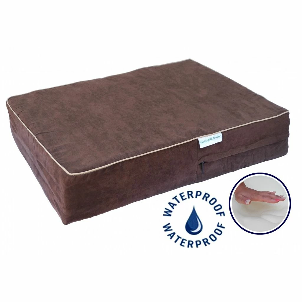 Go Pet Club Solid Memory Foam Orthopedic Mattress Dog Bed with Waterproof Cover, BB-55 - Image 2