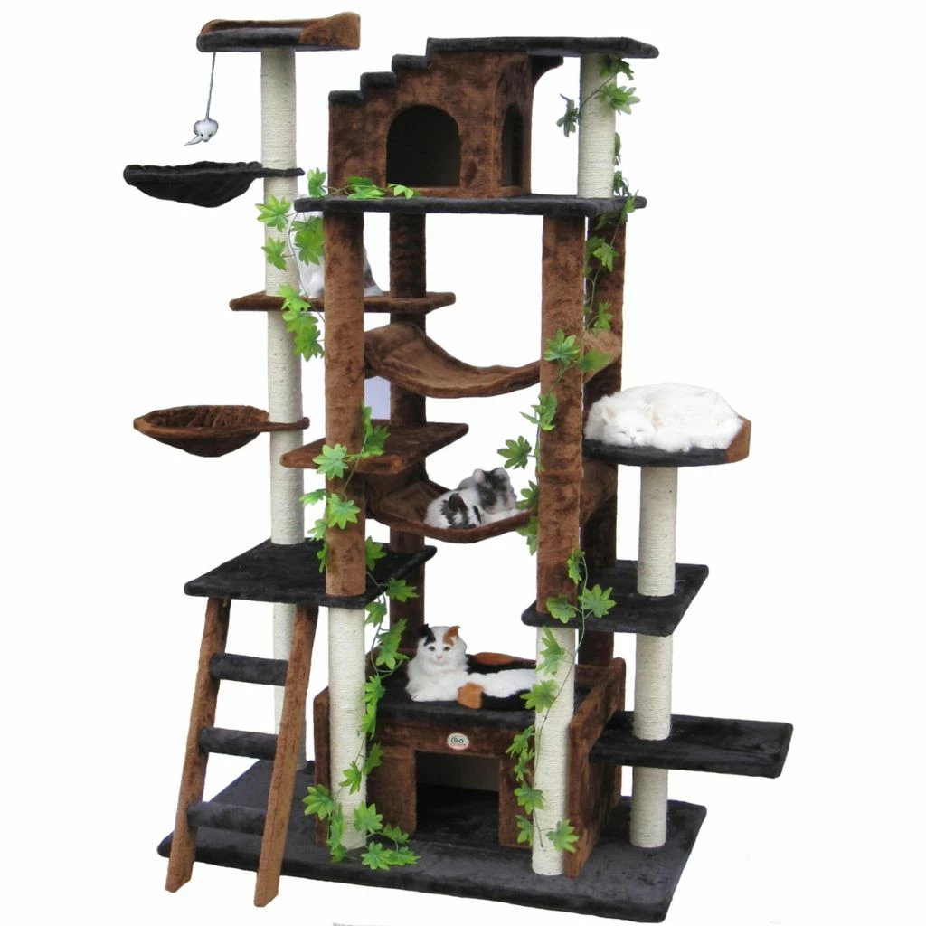 Go Pet Club 77 in. Cat Tree Condo - Image 3