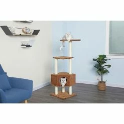Go Pet Club 51 in. Cat Tree Condo Scratcher Post