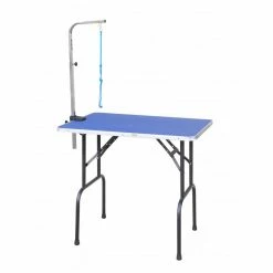 Go Pet Club 36 in. Pet Grooming Table with Arm, Blue
