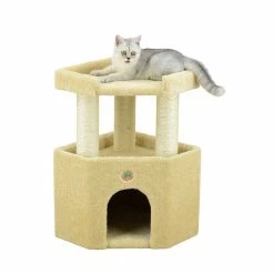 Go Pet Club 27 in. Premium Carpeted Cat Tree Furniture