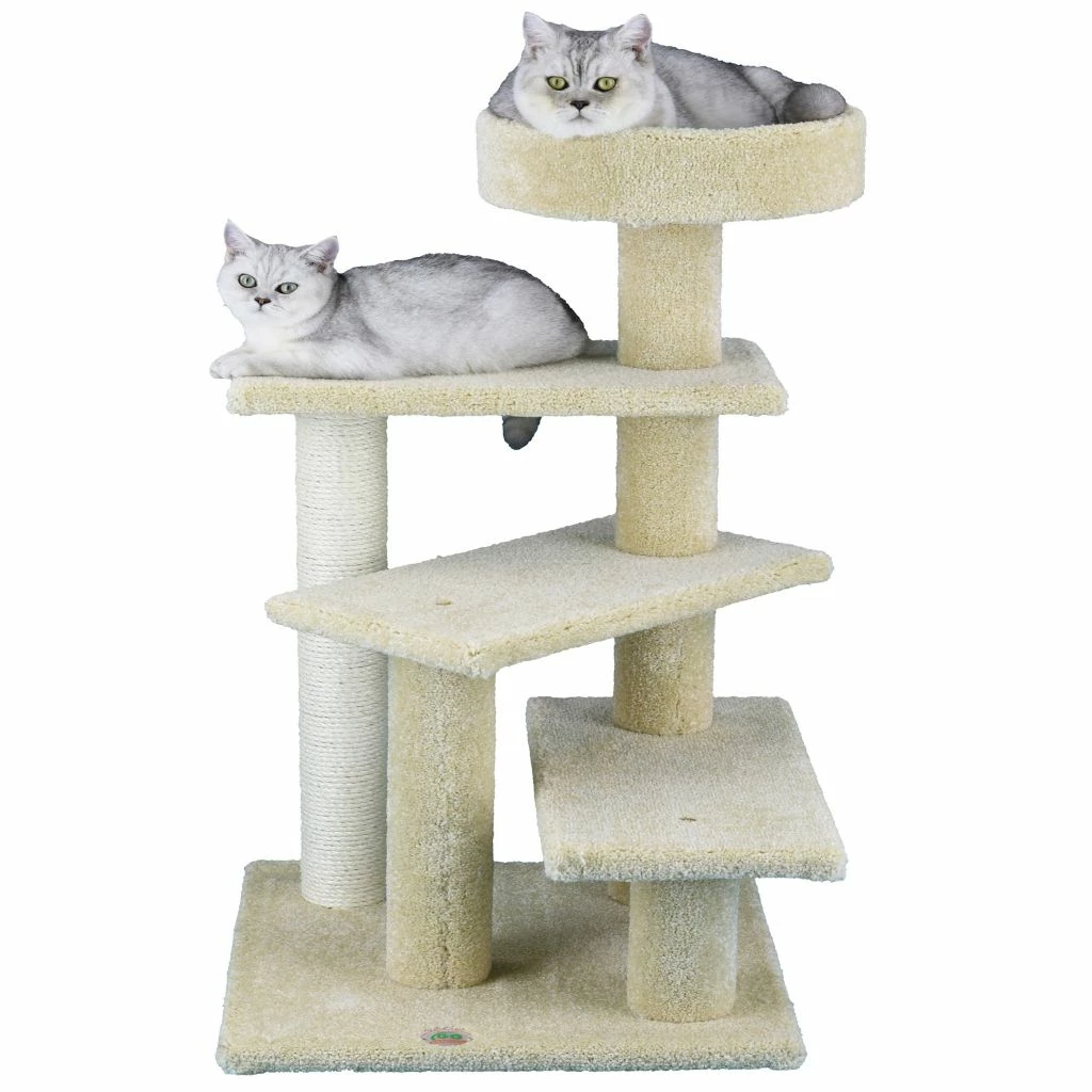 Go Pet Club 40 in. Premium Carpeted Cat Tree - Image 2
