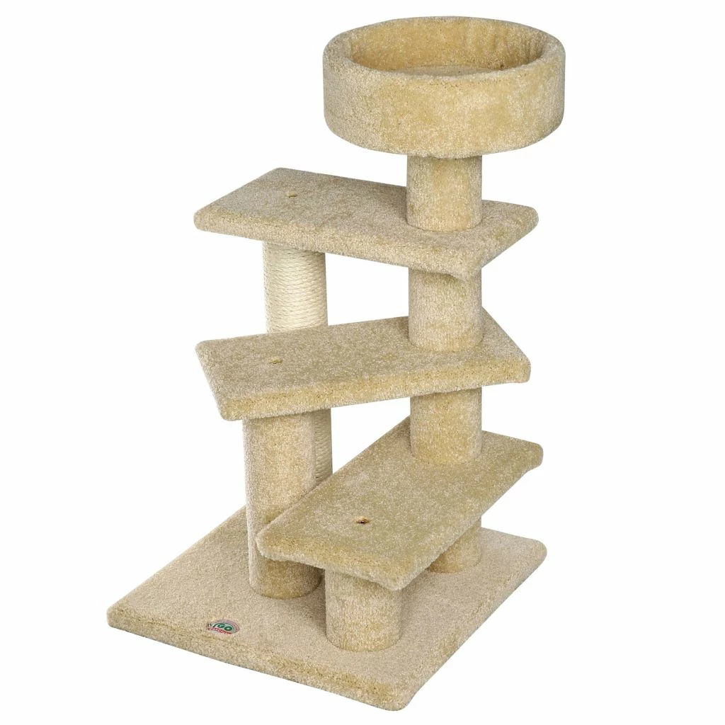 Go Pet Club 40 in. Premium Carpeted Cat Tree - Image 3