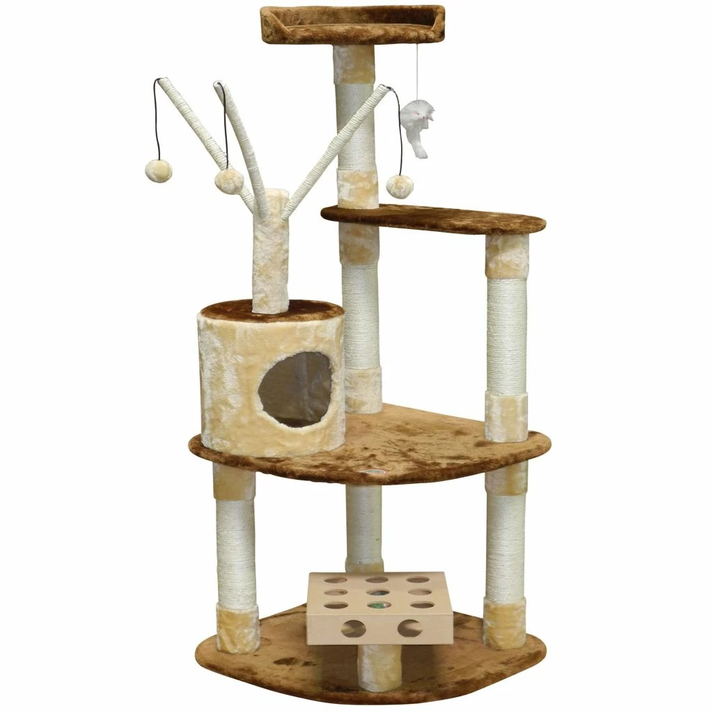 Go Pet Club 60 in. IQ Busy Box Cat Tree - Image 2