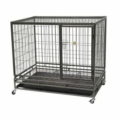 Go Pet Club Heavy-Duty 1-Door Metal Pet Crate, 43 in.