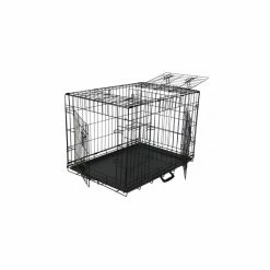 Go Pet Club 3-Door Metal Dog Crate with Divider, 30 in.