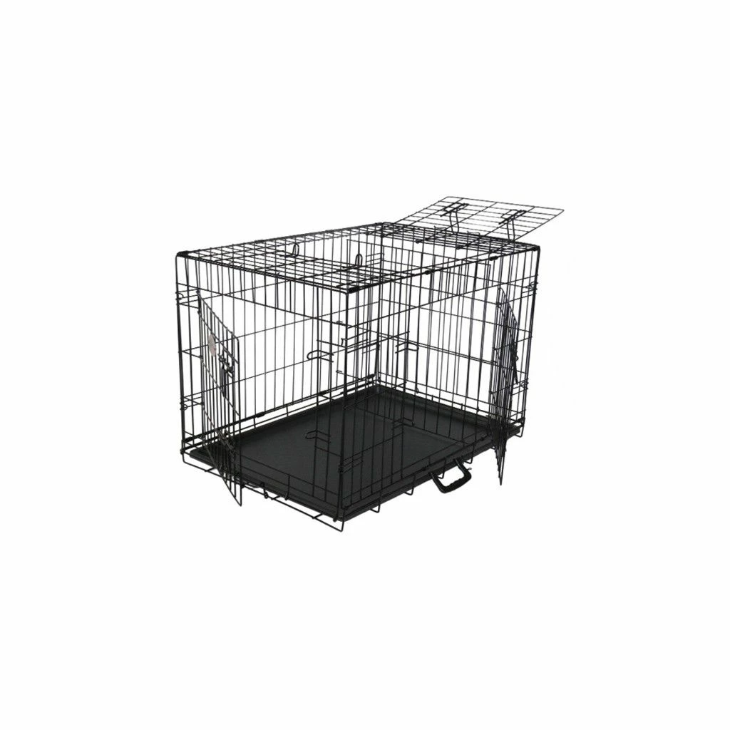 Go Pet Club 3-Door Metal Dog Crate with Divider, 36 in.