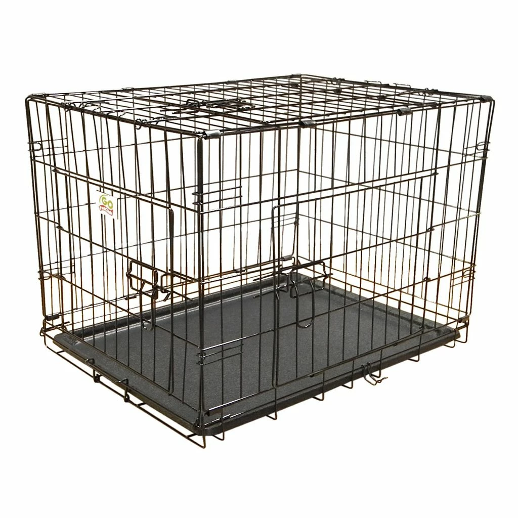 Go Pet Club 3-Door Metal Dog Crate with Divider, 48 in. - Image 2