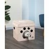 New! Go Pet Club Comfy Cat Cube Bed, Paw Print