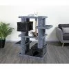 New! Go Pet Club 50.5 in. Sequoia Cat Tree House with Jungle Rope, Carpet, Faux Fur