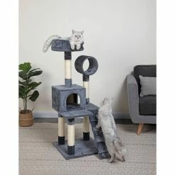 New! Go Pet Club 16.5 in. Cat Tree Condo with Sisal Covered Posts, Wool