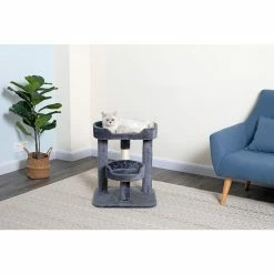 New! Go Pet Club 23 in. Cat Tree Perch with Large Perch, Compressed Wood, Faux Fur Finish