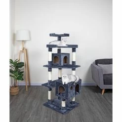 New! Go Pet Club 60 in. Cat Tree House with Sisal Scratching Posts