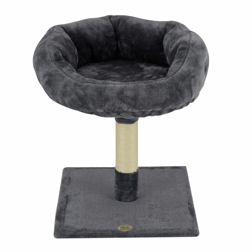 New! Go Pet Club 18 in. Cat Tree Perch with Sisal Scratching Post, Compressed Wood, Faux Fur Finish - Image 3