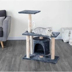 Go Pet Club 39 in. Kitten Cat Tree Condo, Compressed Wood, Faux Fur Finish